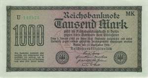 1000 Mark 1922 ro.75f MK